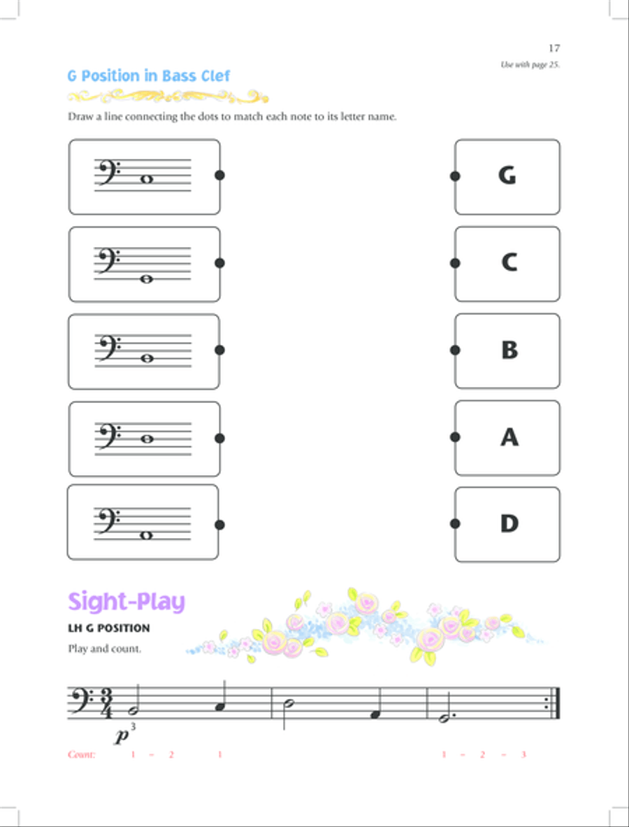 Music for Little Mozarts Notespeller & Sight-Play Book, Book 4 Piano Method scores gallery preview page 20