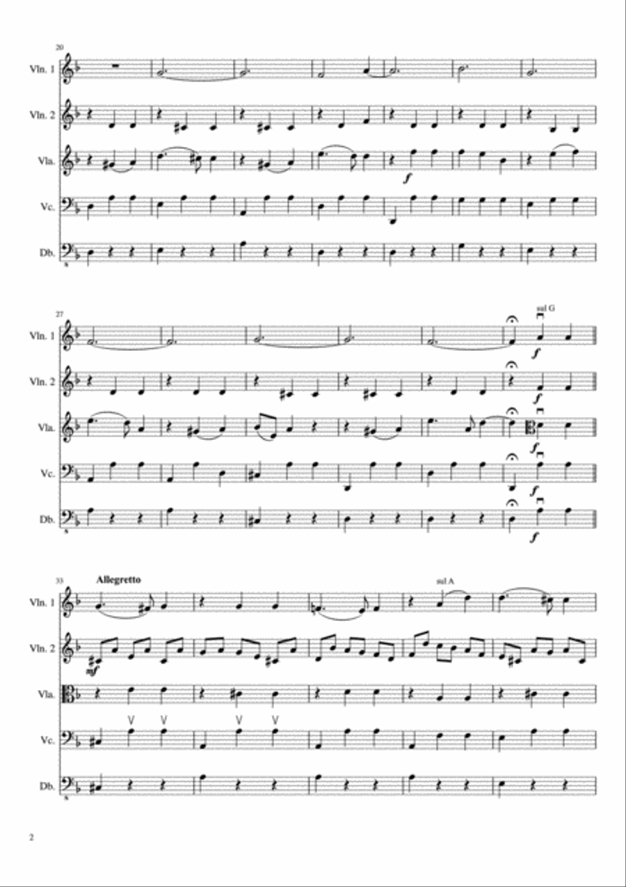 Dark Eyes String Orchestra scores gallery preview page 3