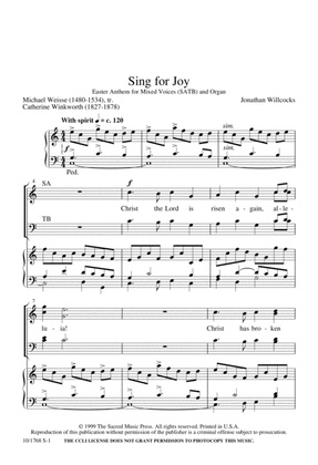 Book cover for Sing for Joy