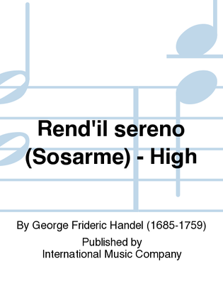 Book cover for Rend'Il Sereno (Sosarme) - High
