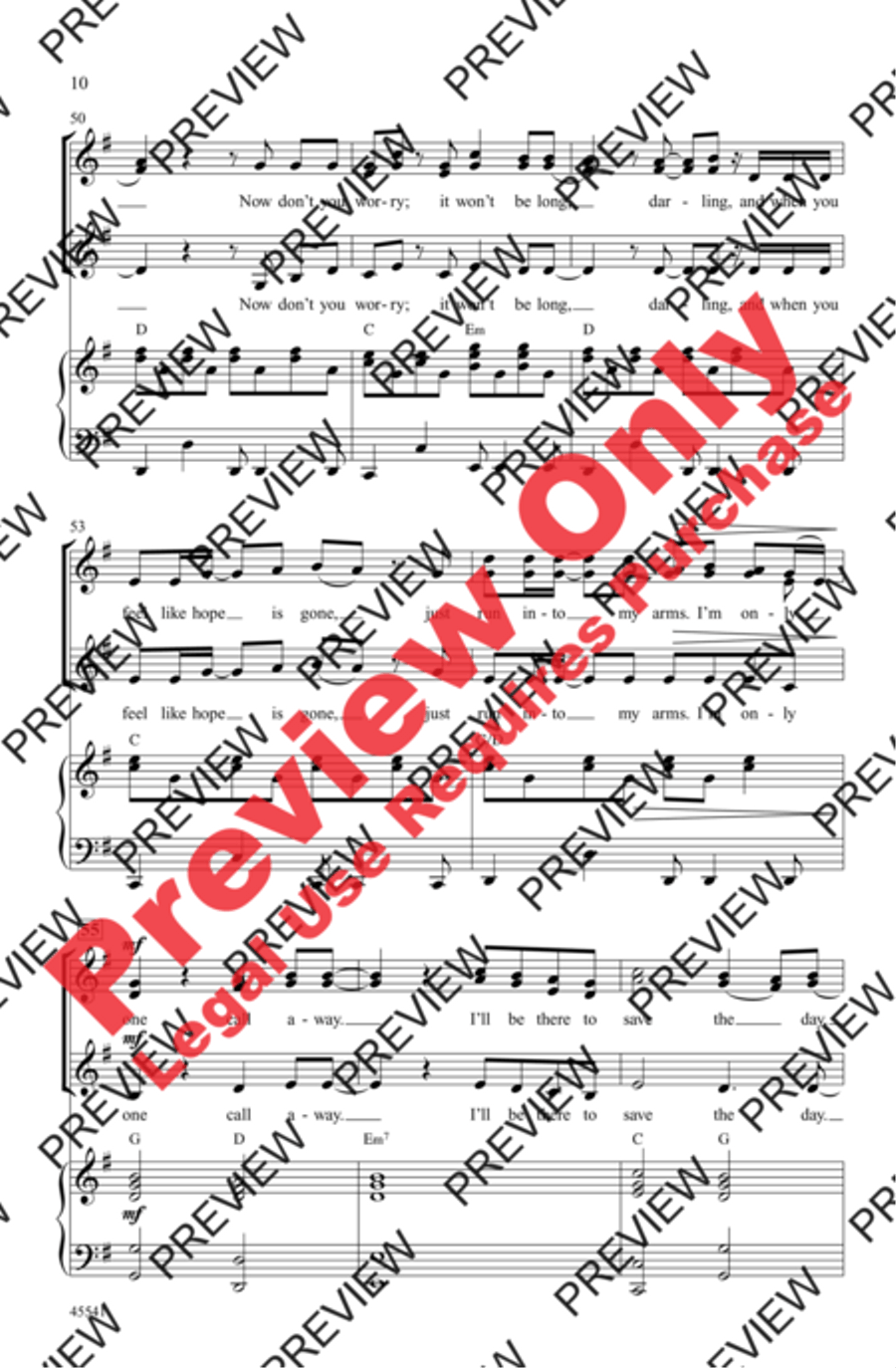 One Call Away Women's Choir scores gallery preview page 9