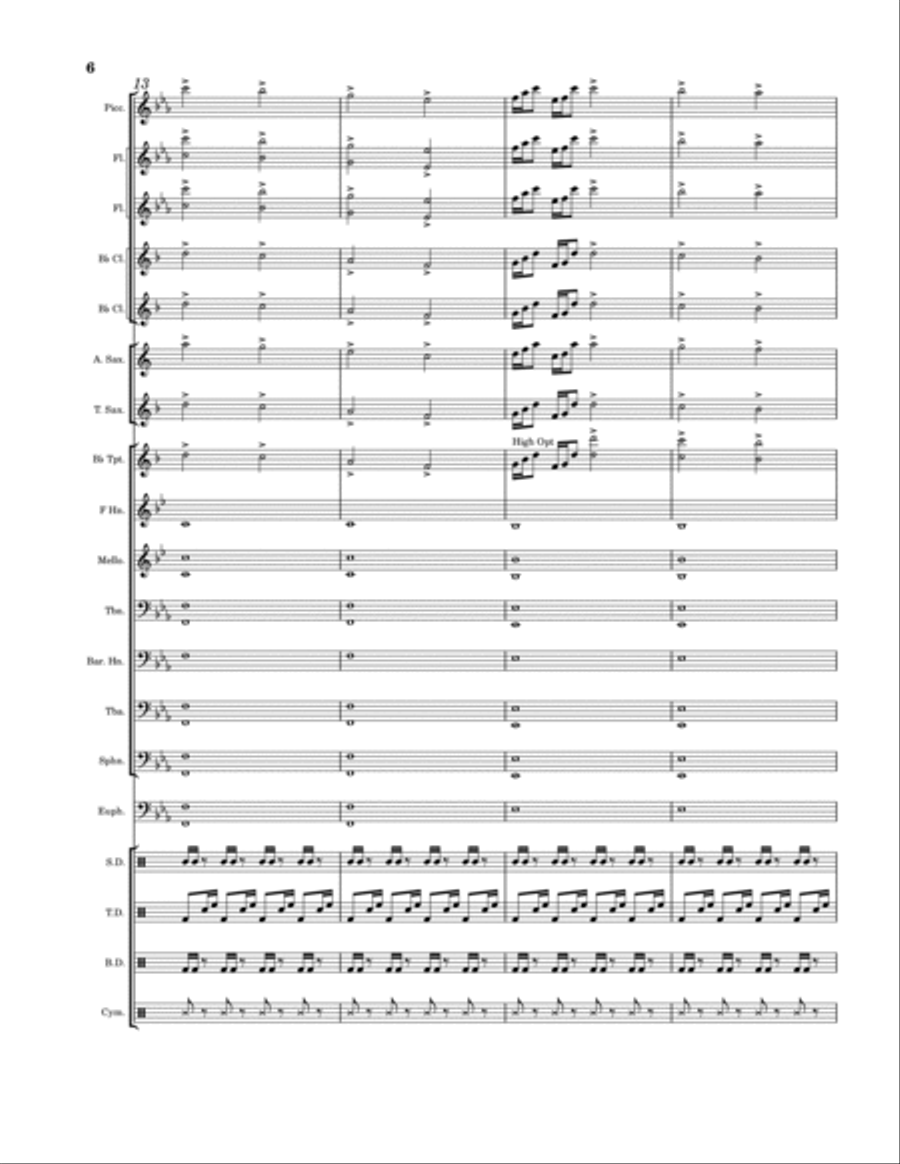 Tiny Hat Marching Band scores gallery preview page 6