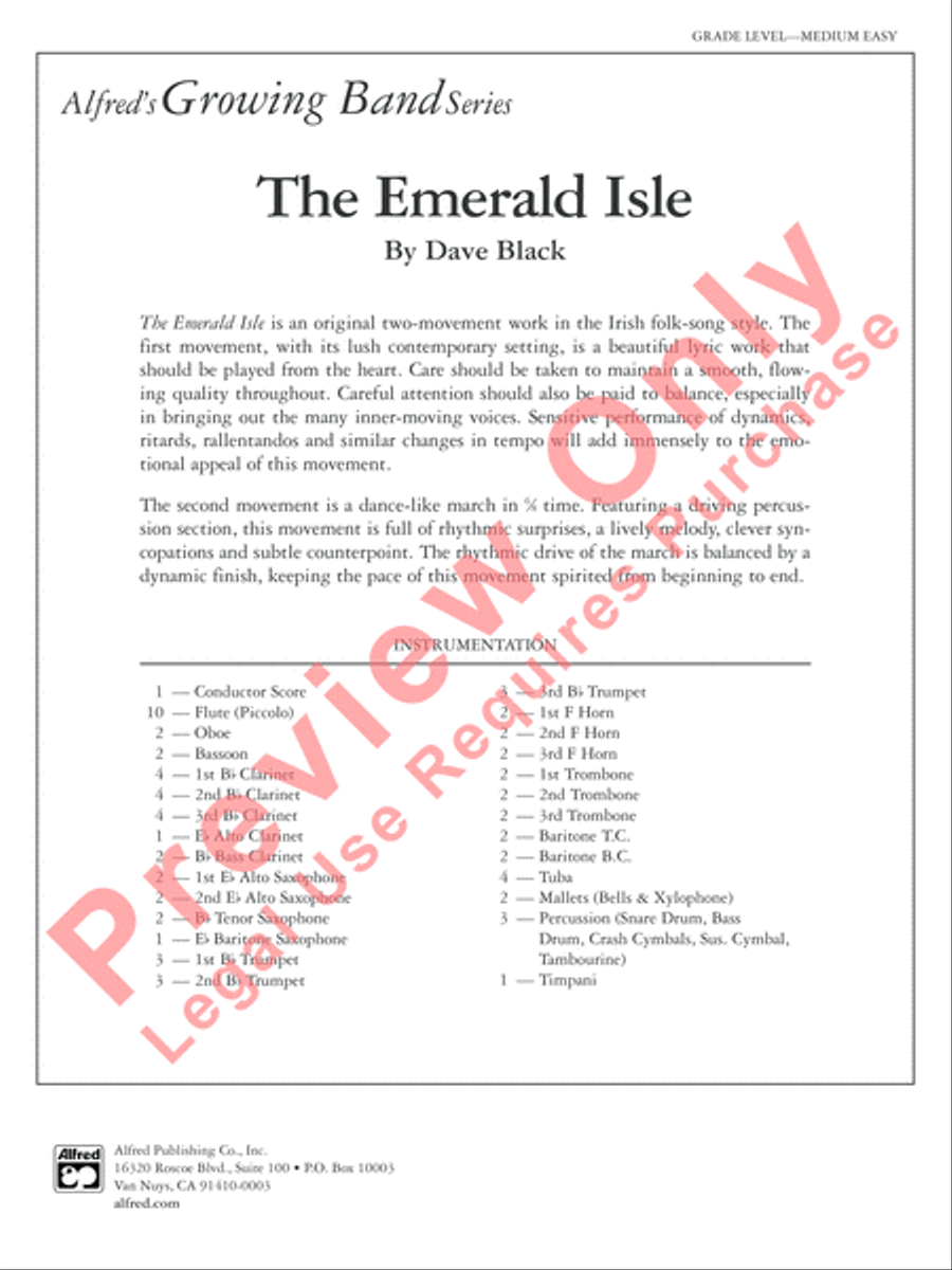 The Emerald Isle Concert Band scores gallery preview page 2