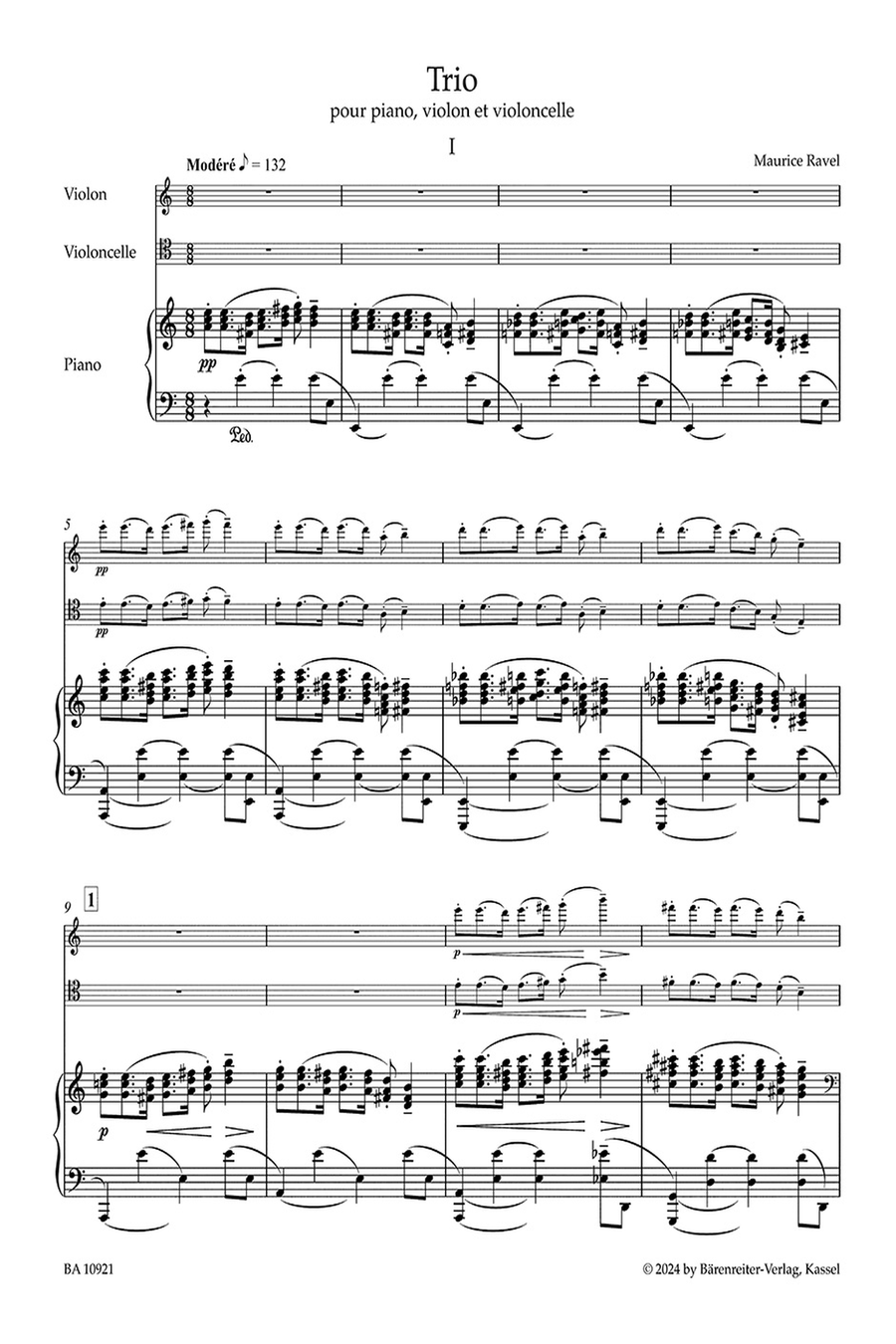 Trio for Piano, Violin and Violoncello Piano Trio scores gallery preview page 2