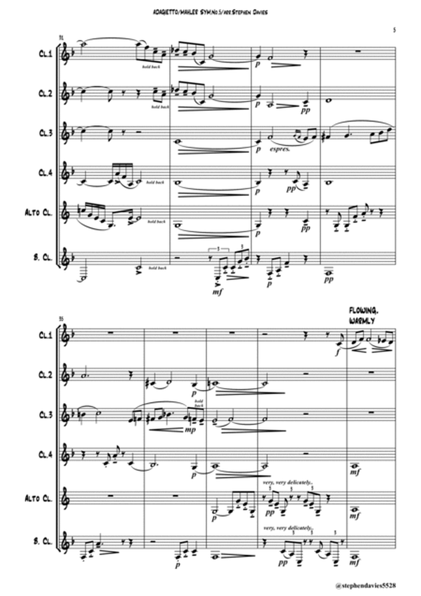 'Adagietto' from Symphony No.5 image number null