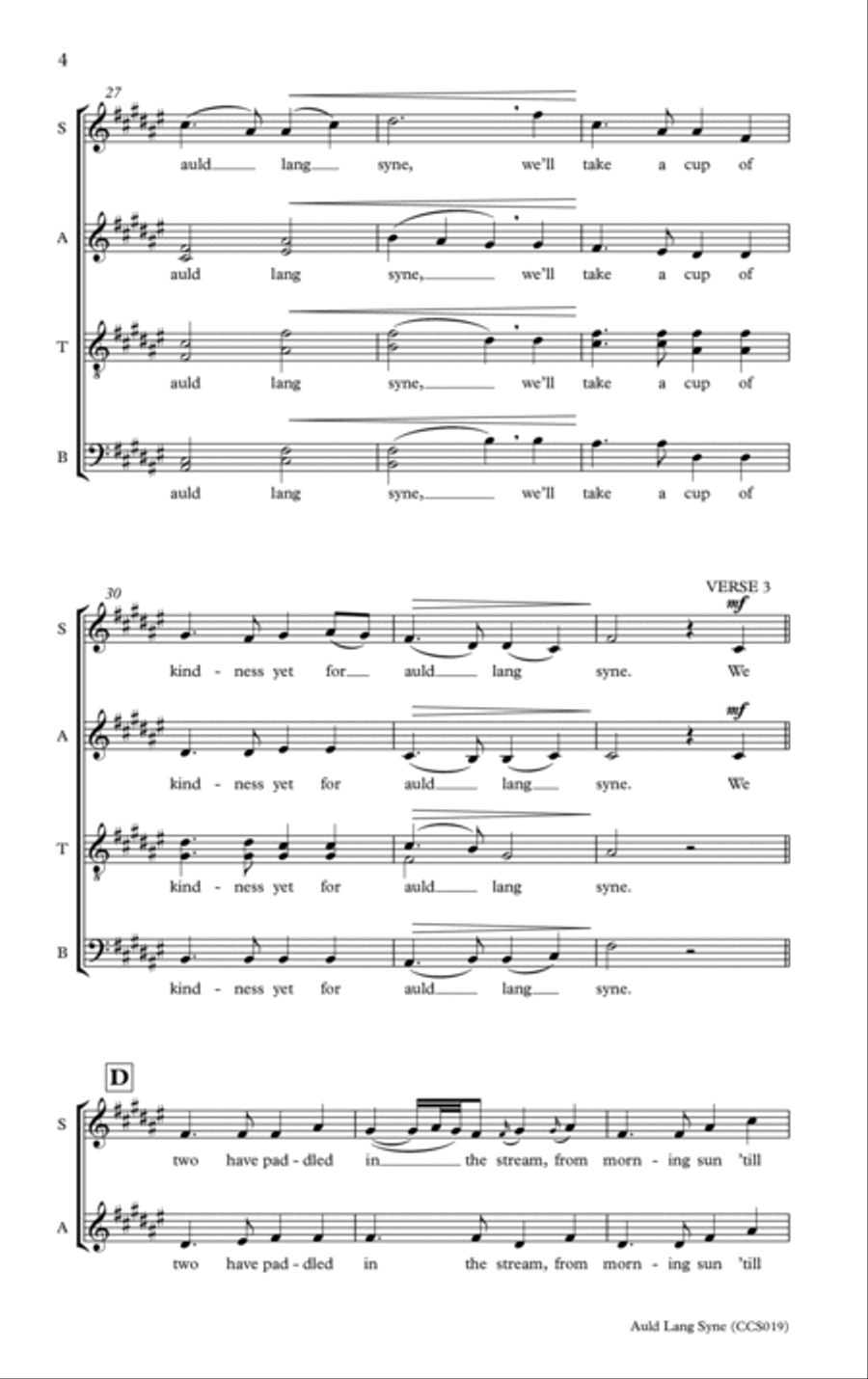 Auld lang Syne Divisi scores gallery preview page 4