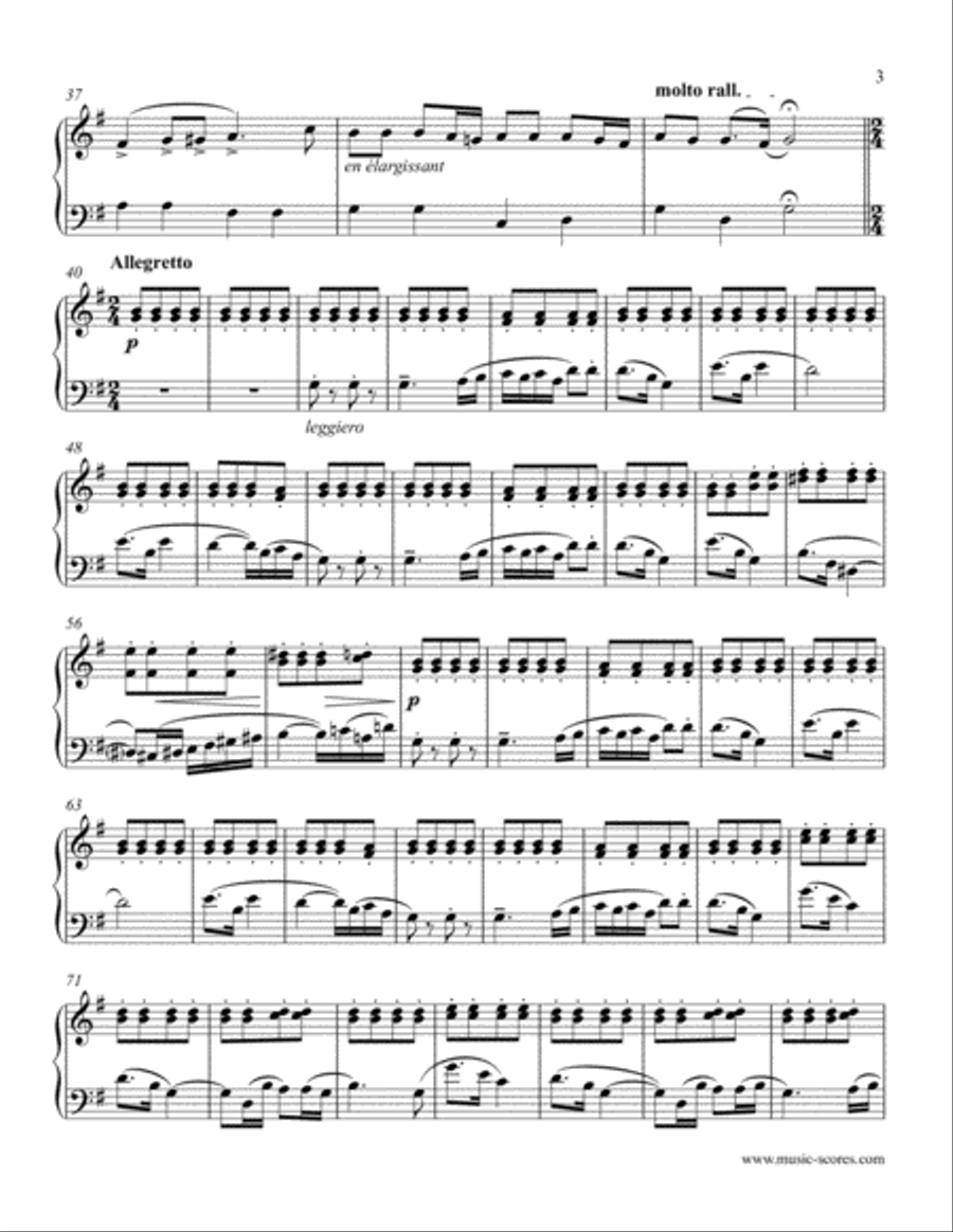 Czardas: Hungarian Dance from Coppelia - Intermediate Piano Piano Solo scores gallery preview page 3