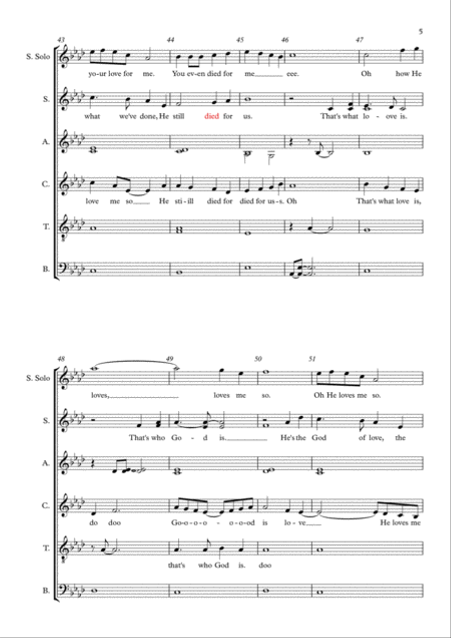 Born In Bethlehem 4-Part scores gallery preview page 5