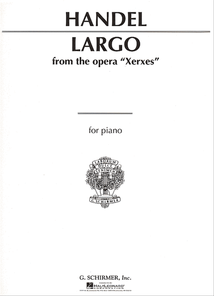 Largo (from Xerxes) Piano Solo scores gallery preview page 1