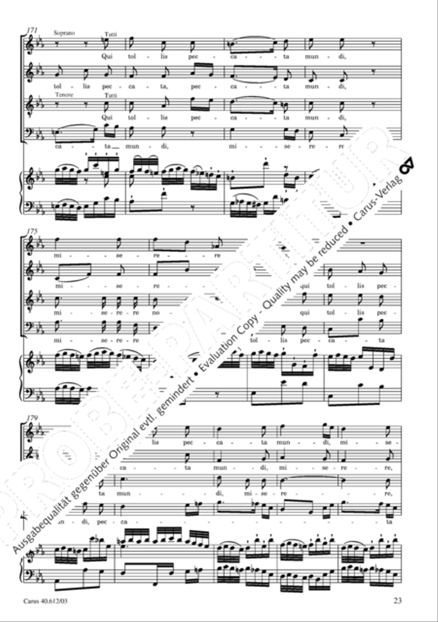 Harmoniemesse in B 4-Part scores gallery preview page 24