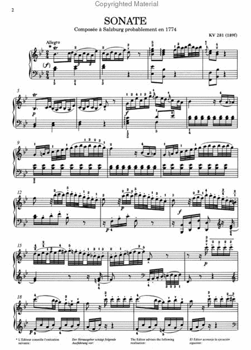 Sonate No. 3 KV281
