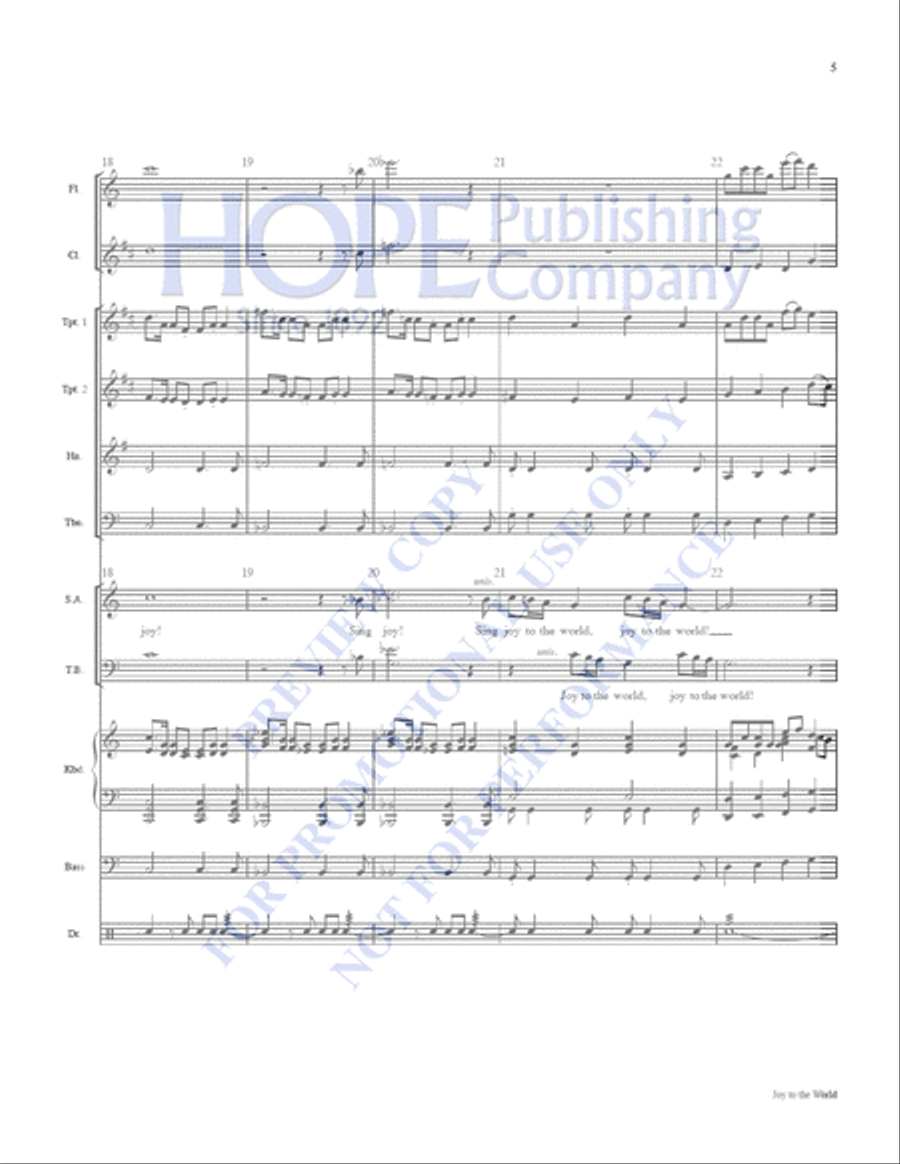 Joy to the World: A Celebration of Carols Clarinet scores gallery preview page 6