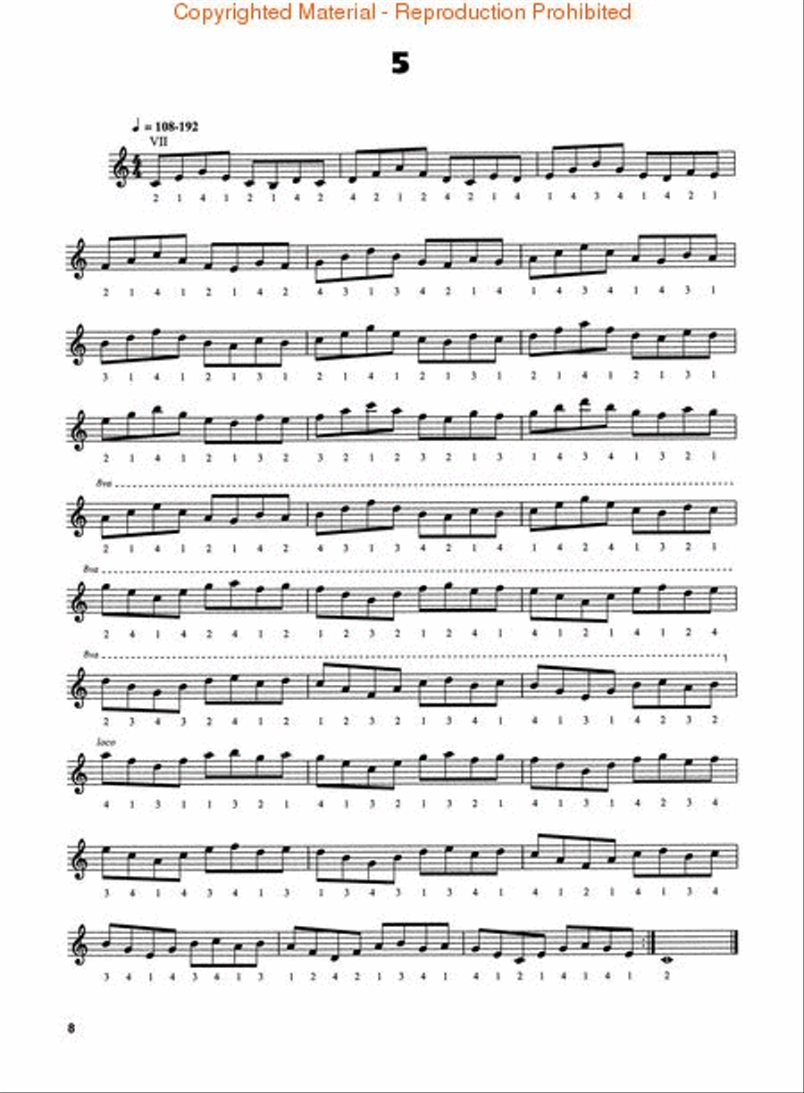 Guitar Hanon Guitar scores gallery preview page 3