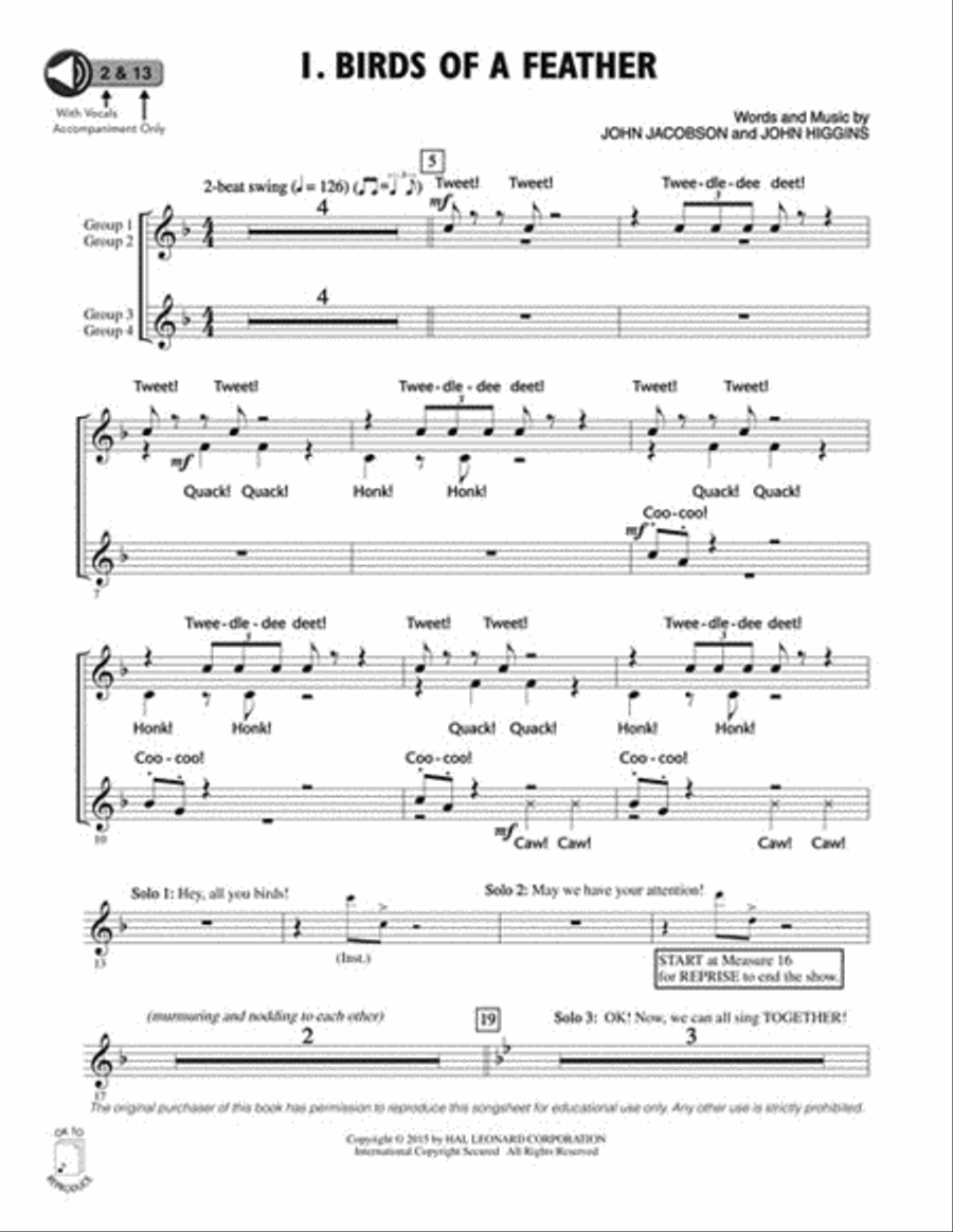 Wing It! Choir scores gallery preview page 5