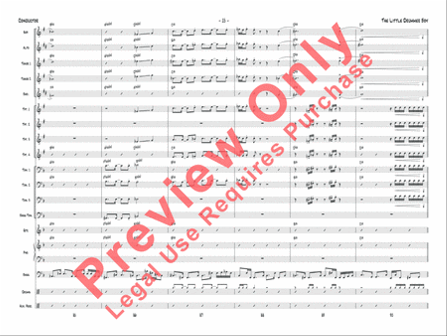 The Little Drummer Boy Jazz Ensemble scores gallery preview page 16