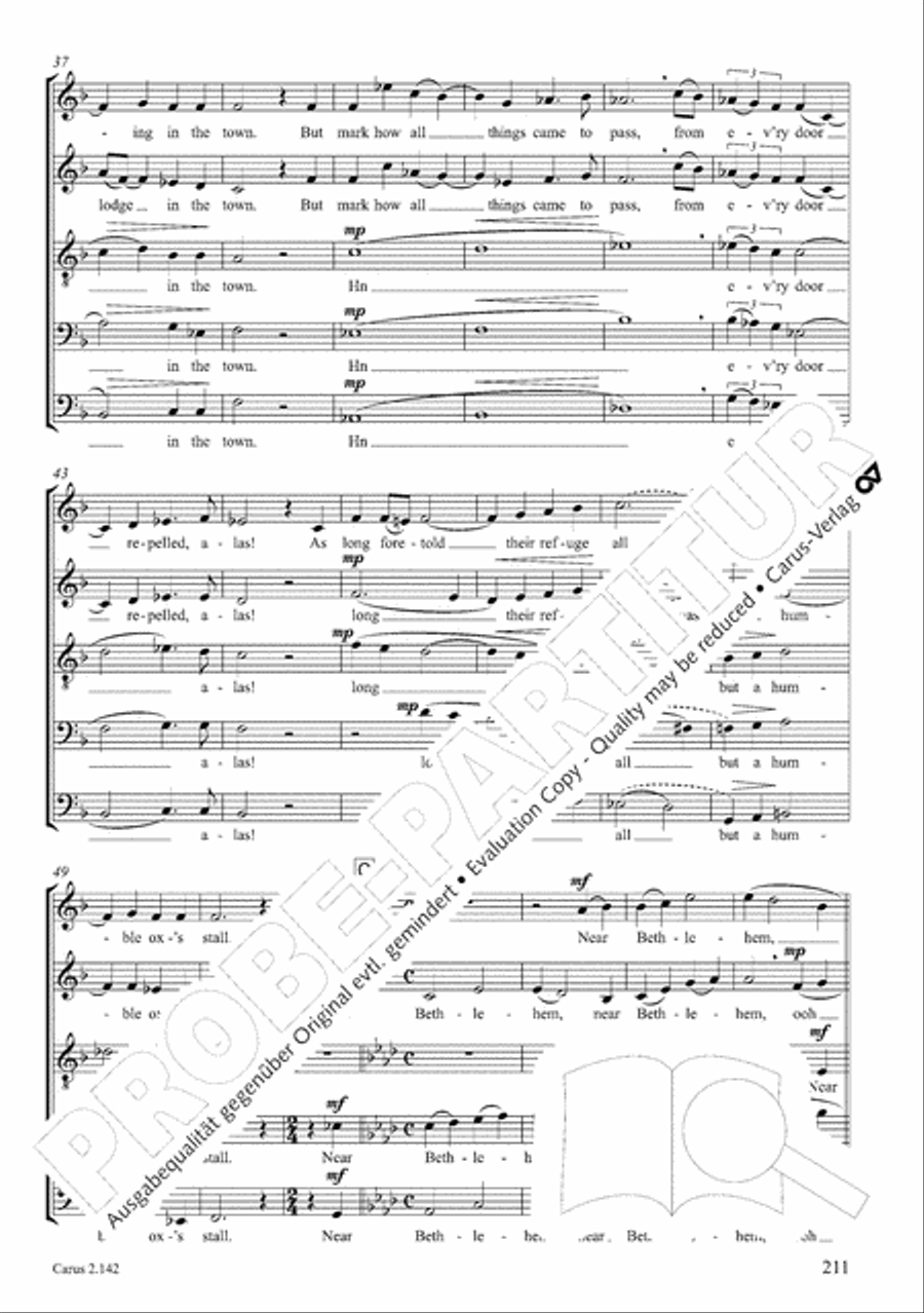 Christmas Carols of the World. Choral collection 4-Part scores gallery preview page 175