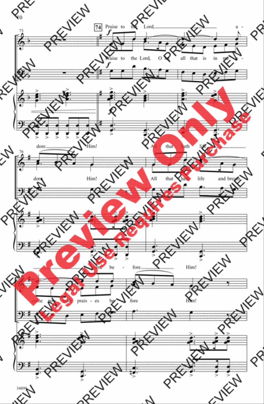 Great Is the Lord Great Is the Lord 4-Part scores gallery preview page 10