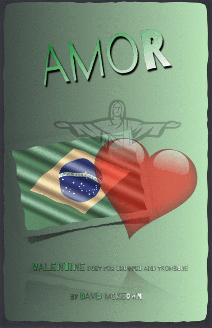 Amor, (Portuguese for Love), Trumpet and Trombone Duet Brass Duet scores gallery preview page 1