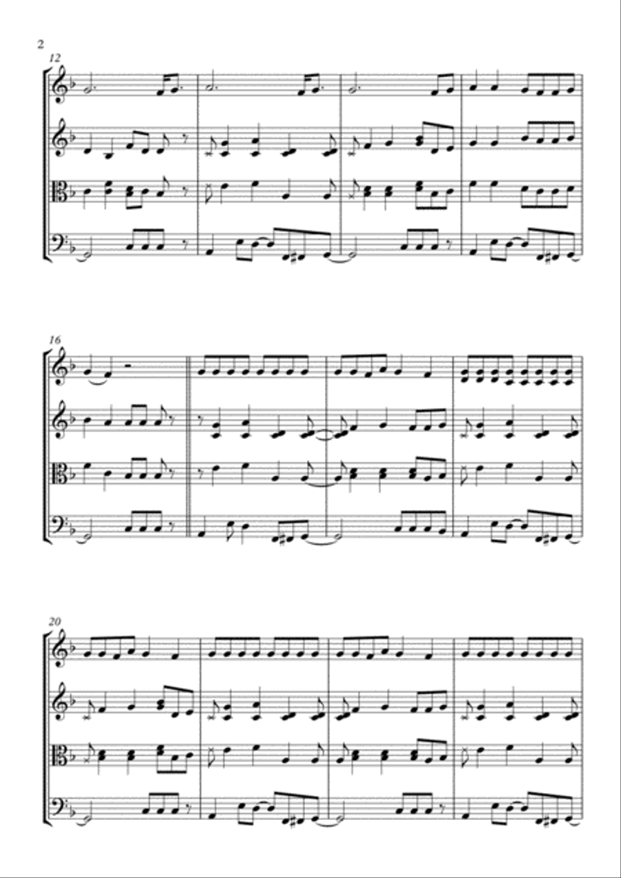 Sunday Best Sunday Best String Quartet scores gallery preview page 2