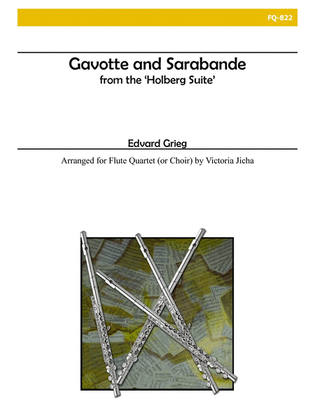 Book cover for Gavotte and Sarabande from the Holberg Suite for Flute Quartet