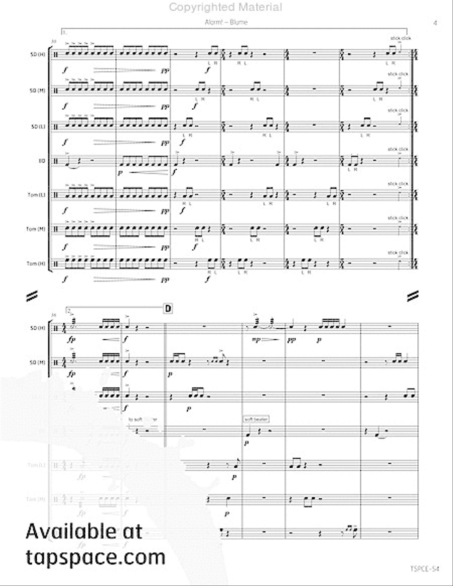 Alarm! Percussion Ensemble scores gallery preview page 8