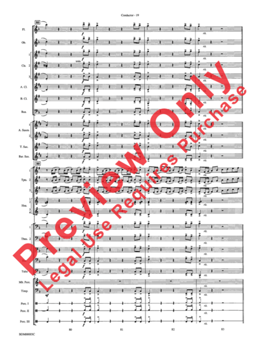 Overture de Argentina Concert Band scores gallery preview page 21