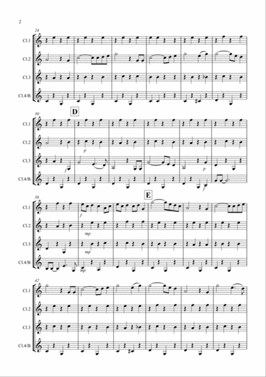 Singin' In The Rain Singin' In The Rain Clarinet Solo scores gallery preview page 2