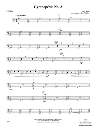 Gymnopédie No. 3: Cello