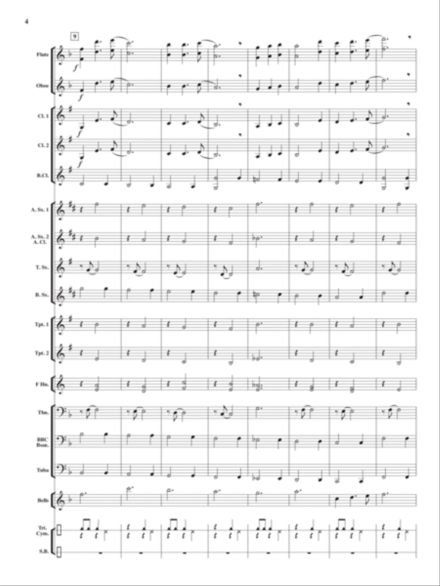 Snow Angels Concert Band scores gallery preview page 3