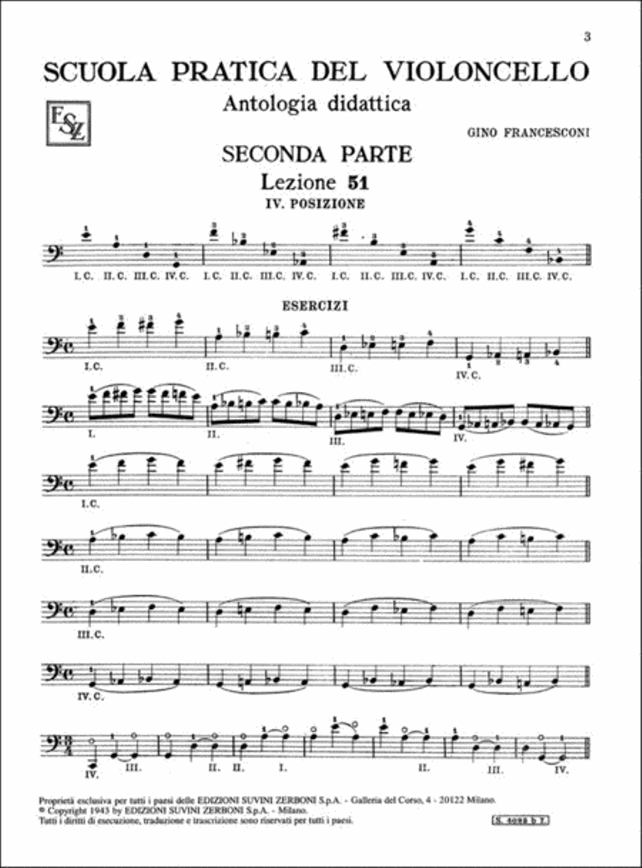 Scuola Pratica Del Violoncello Cello scores gallery preview page 2