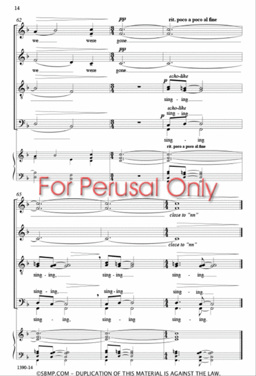 There Will Come Soft Rains - SATB divisi Octavo Divisi scores gallery preview page 13