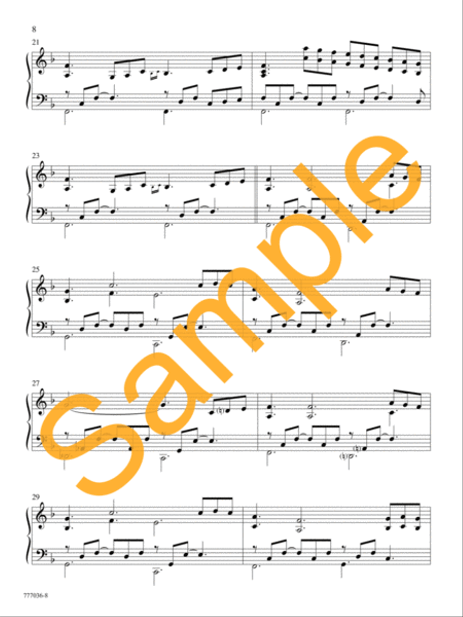 Thy Presence, My Light Piano Solo scores gallery preview page 8