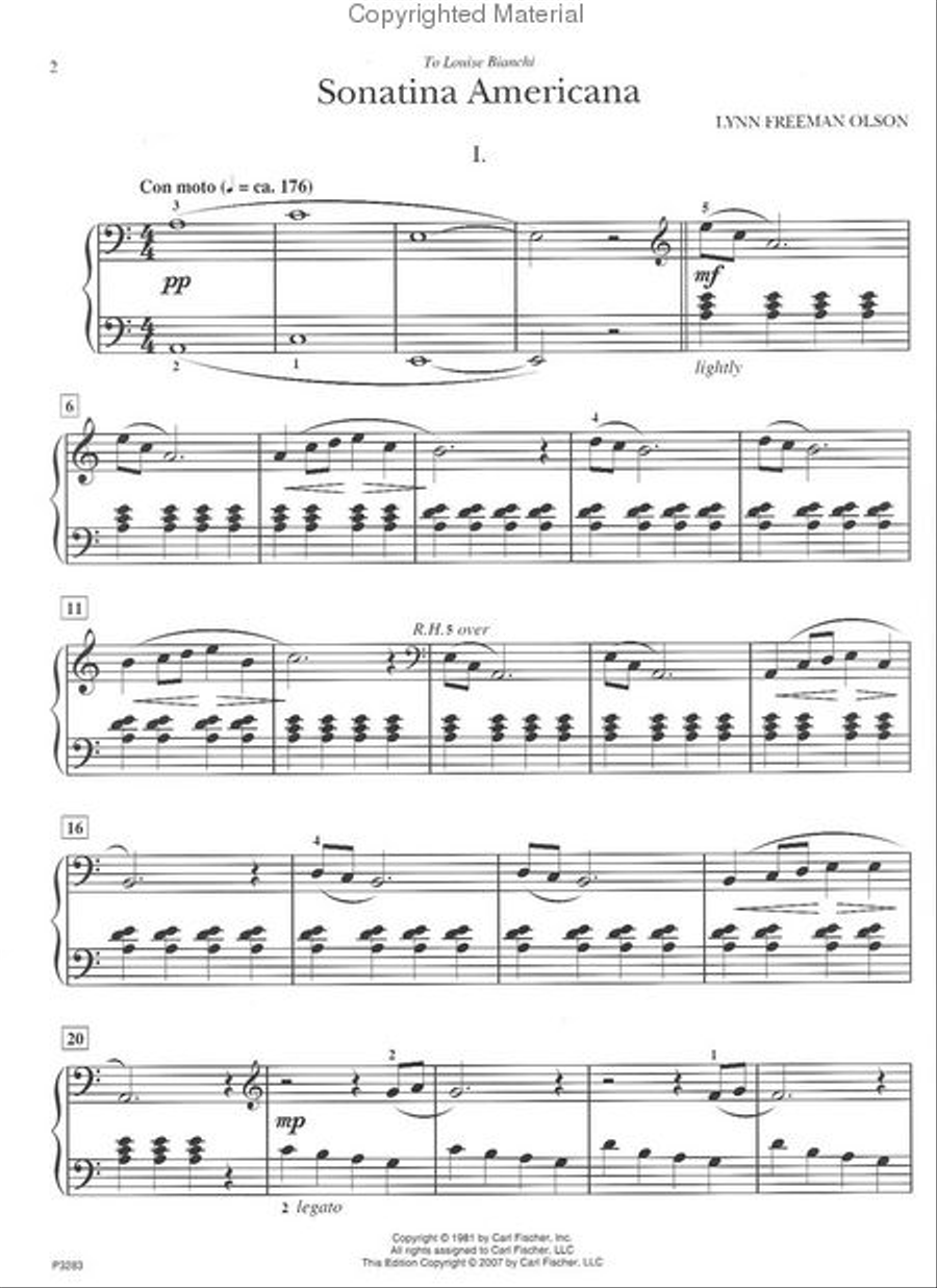 Sonatina Americana Sonatina Americana Easy Piano scores gallery preview page 2