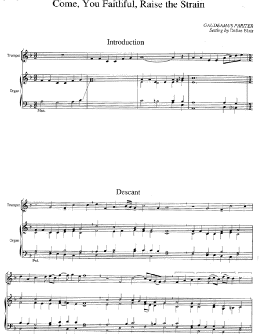 Hymn Introductions and Descants for Trumpet and Organ, Set 1