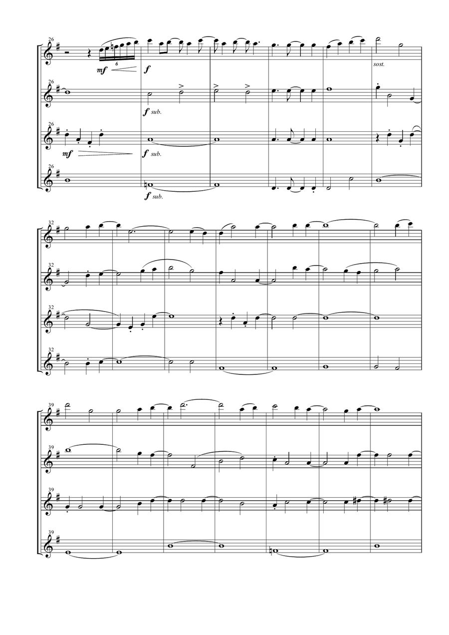 For The First Time In Forever Woodwind Quartet scores gallery preview page 5
