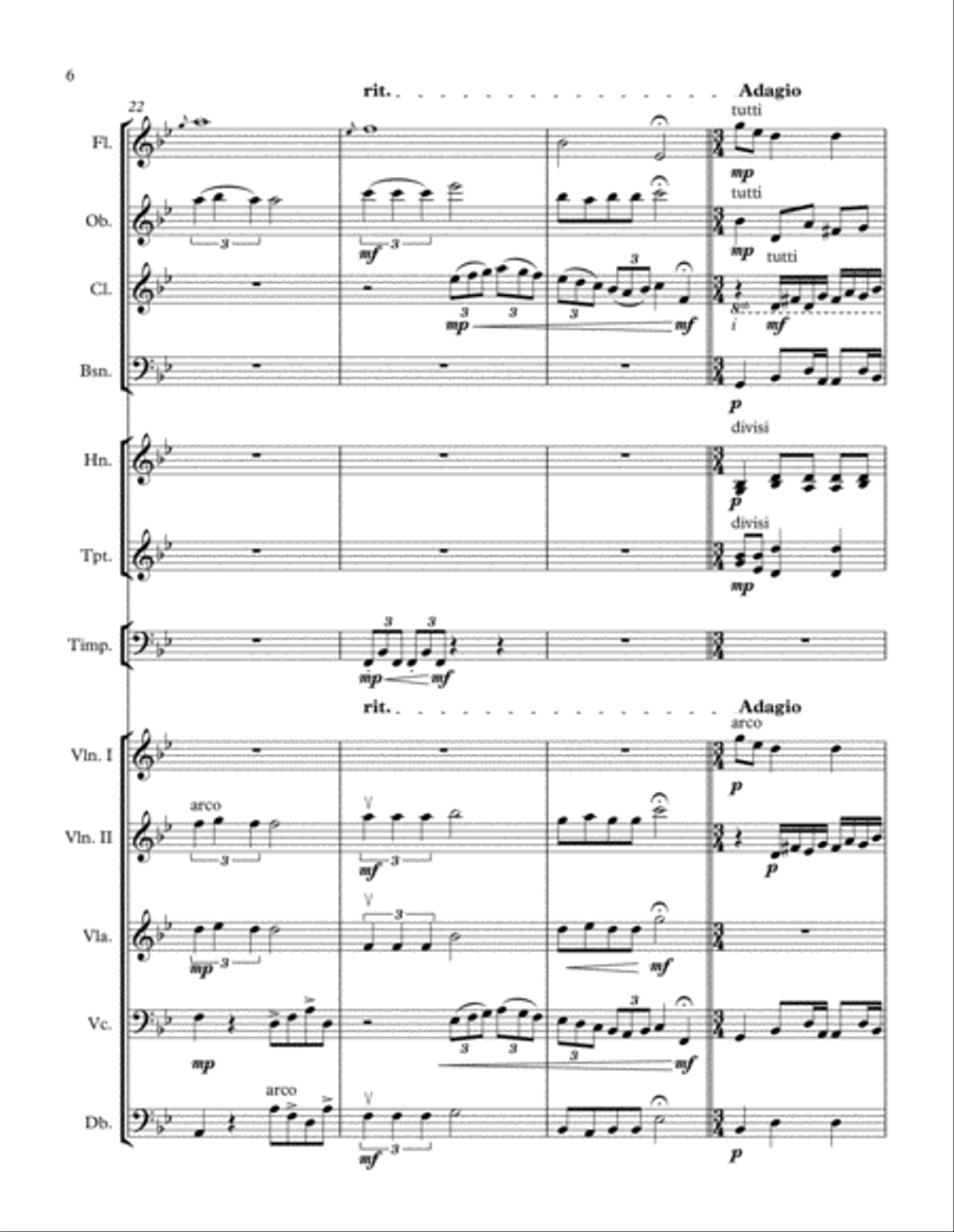 Sonata Rondo mostly in Bb Major Full Orchestra scores gallery preview page 6