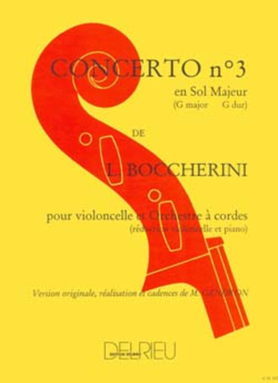 Book cover for Concerto No. 3 en Sol maj. G480 No. 7