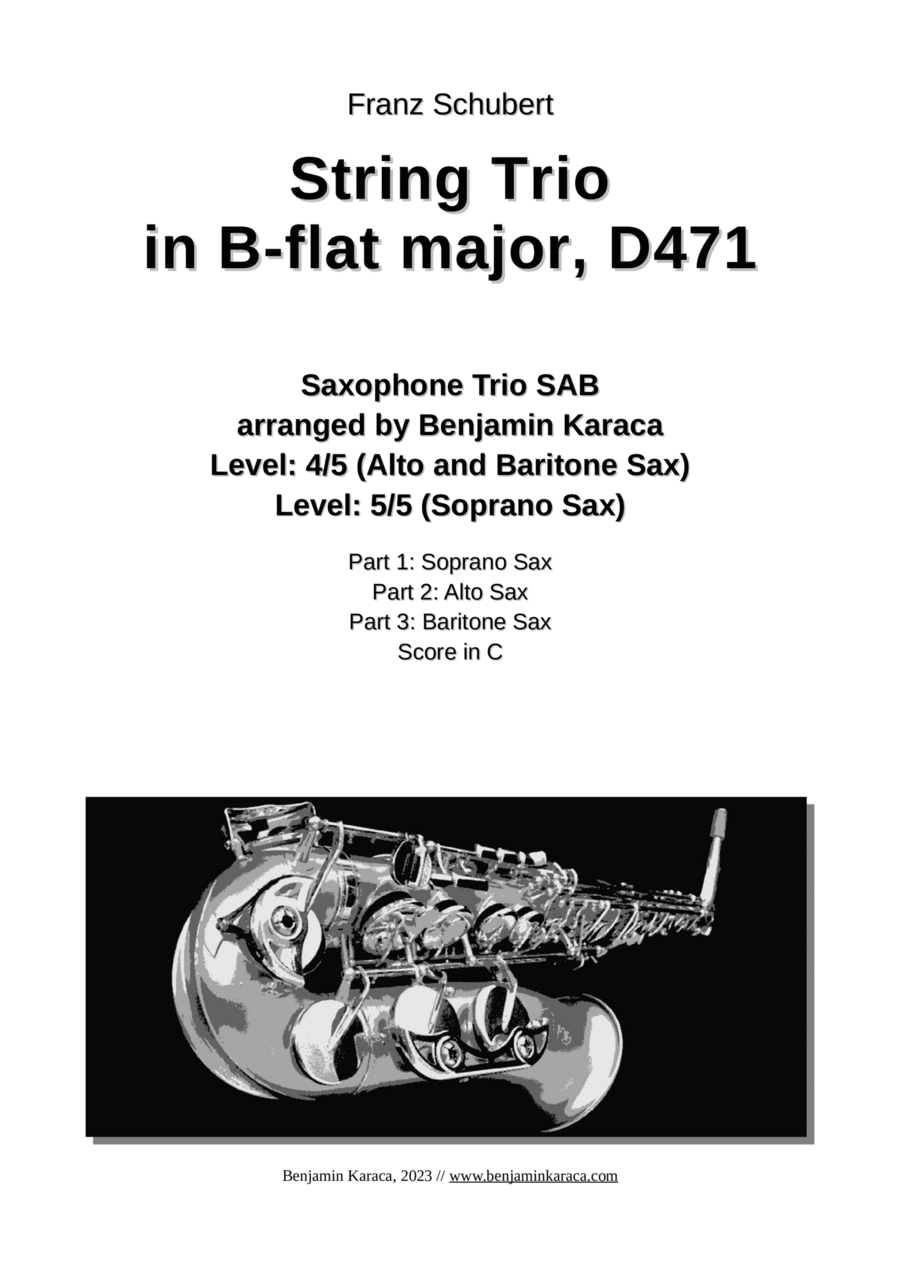 String Trio in B-flat, D 471