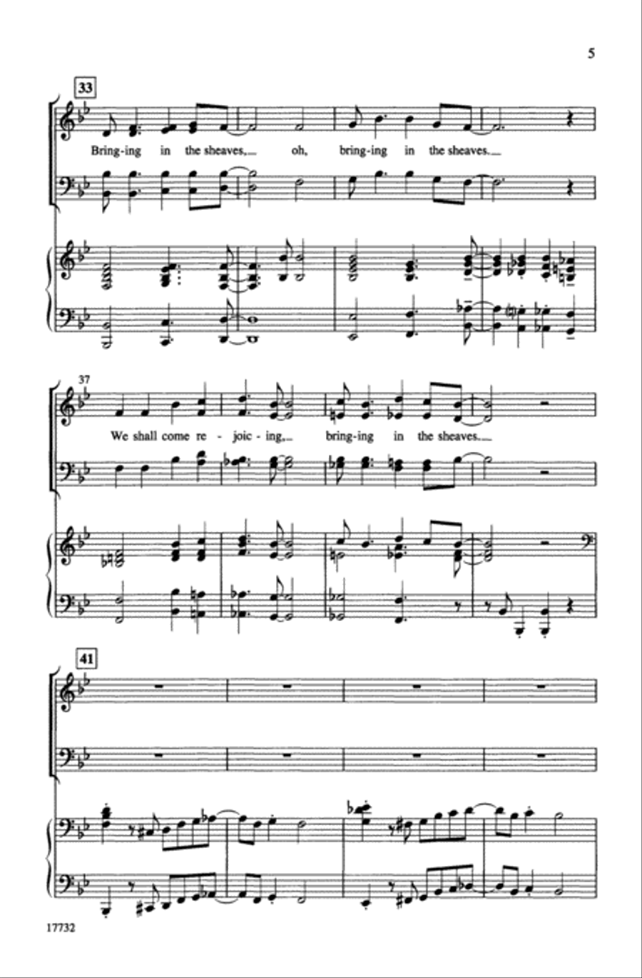 Bringing in the Sheaves Bringing in the Sheaves Choir scores gallery preview page 4