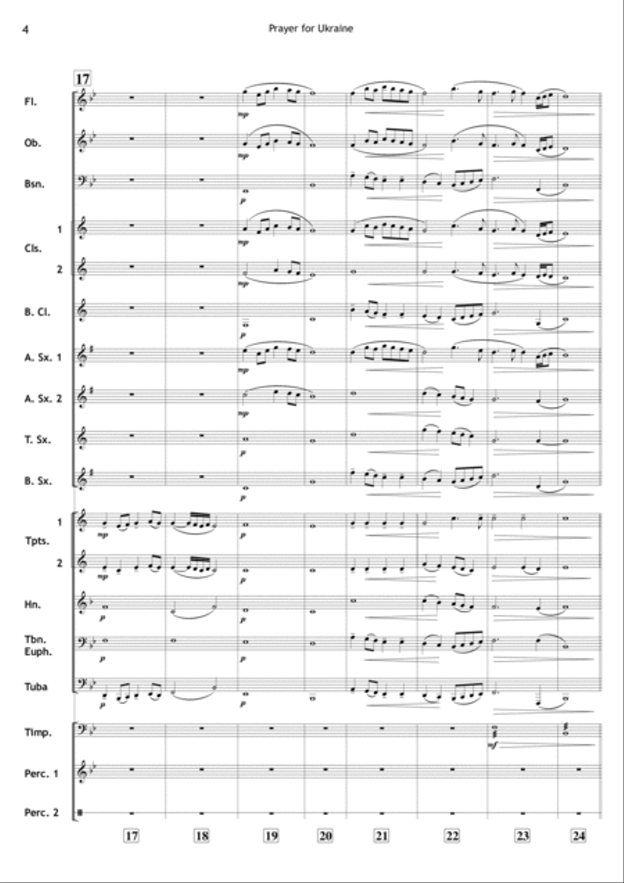 Prayer for Ukraine (For Concert Band) image number null