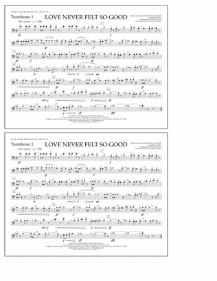 Love Never Felt So Good - Trombone 1