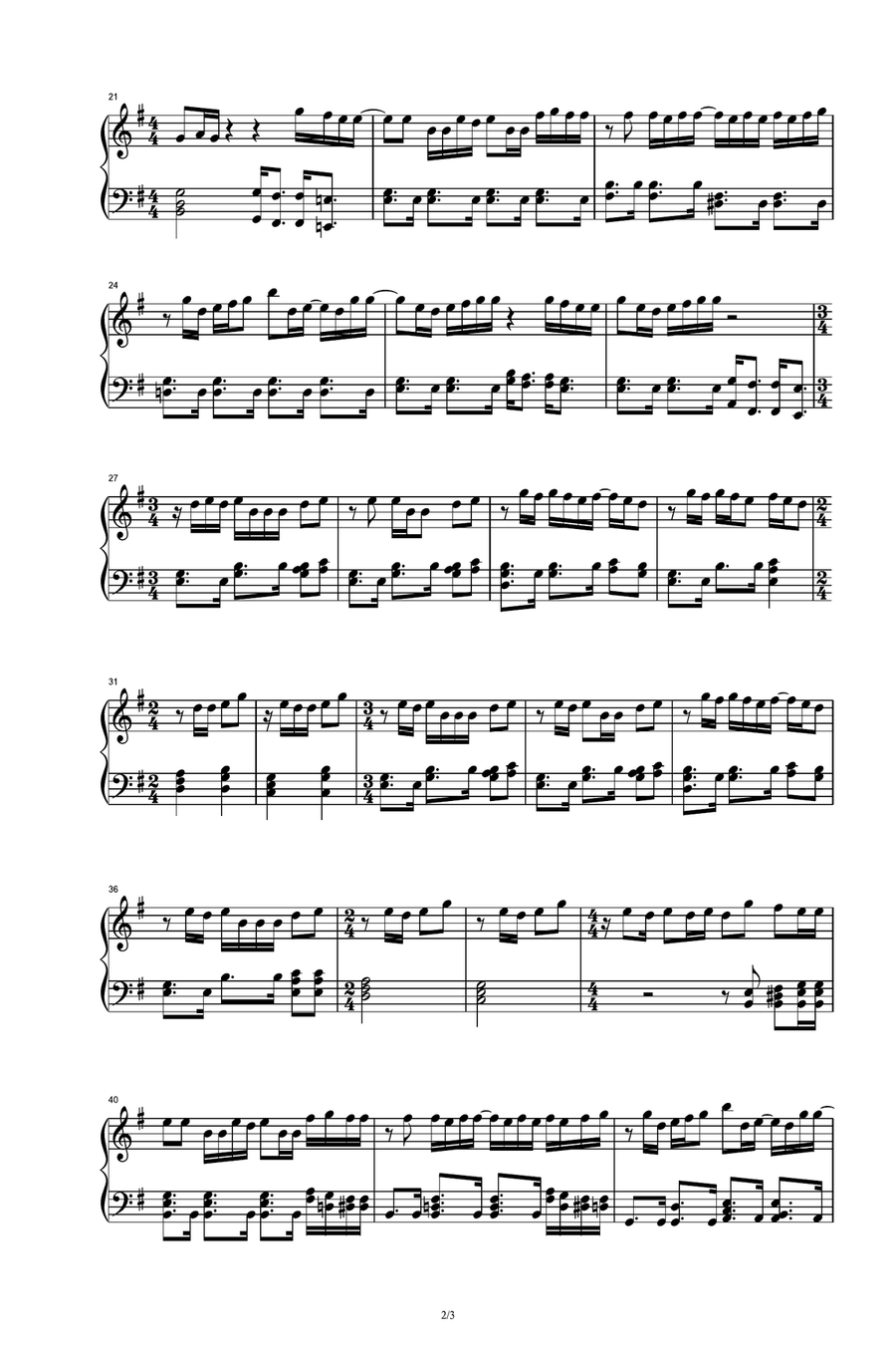 Take Me To Church Piano Solo scores gallery preview page 2