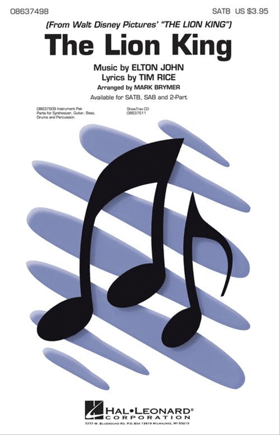The Lion King (Medley) 4-Part scores gallery preview page 2