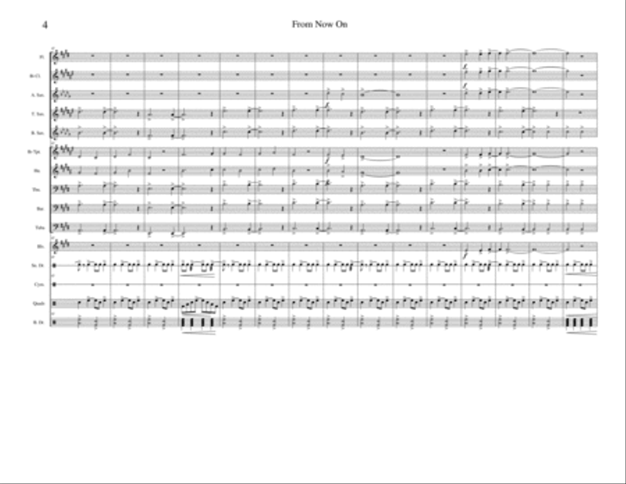 From Now On From Now On Drum Set scores gallery preview page 4