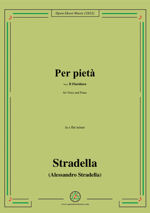 Stradella-Per pietà,from Il Floridoro,in e flat minor