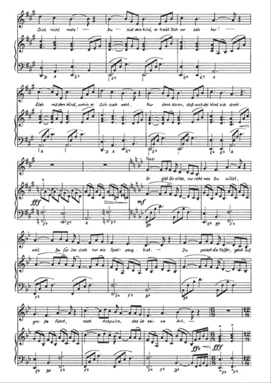 Zieh mit dem Wind Zieh mit dem Wind Piano, Vocal scores gallery preview page 4