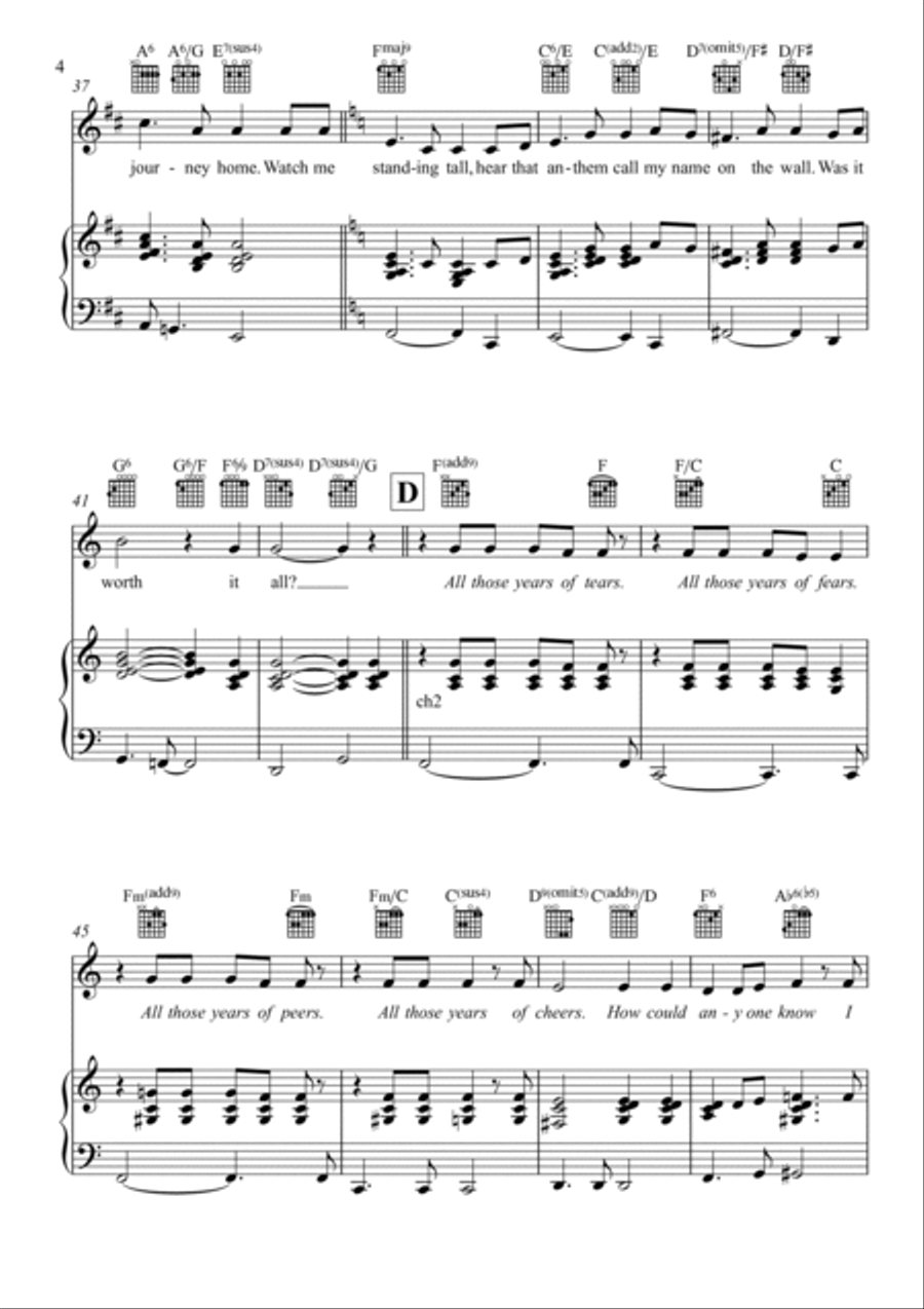 Going For The Gold Piano, Vocal, Guitar scores gallery preview page 4