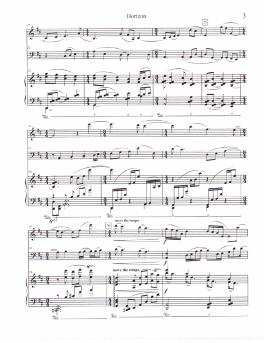Horizon Horizon Piano Trio scores gallery preview page 4