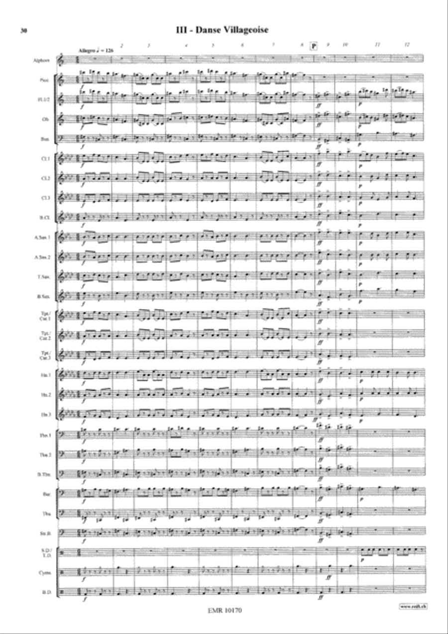Sinfonietta Alpestre Sinfonietta Alpestre Concert Band scores gallery preview page 11