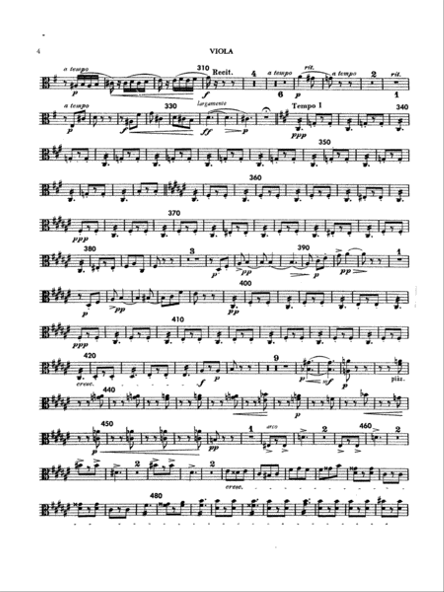 Italian Serenade: Viola String Quartet scores gallery preview page 4